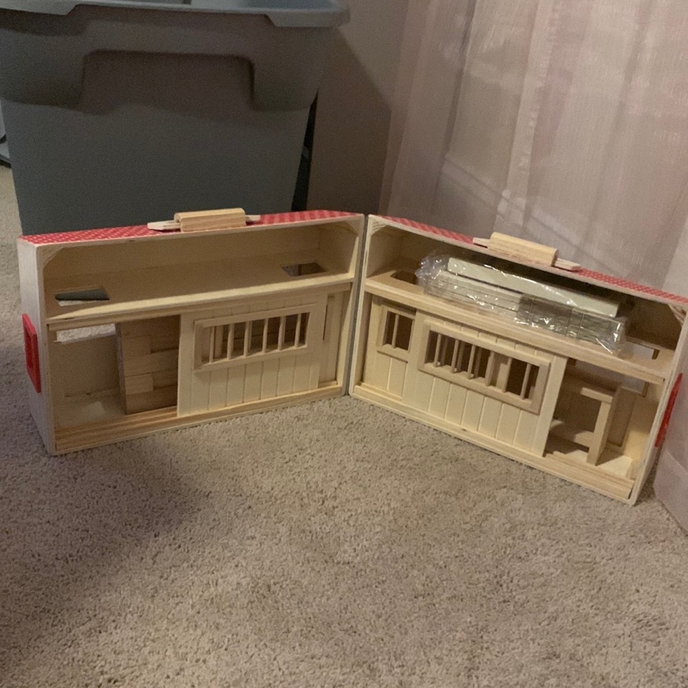 Wooden horse stable